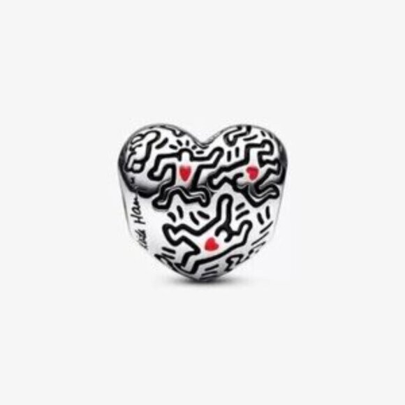 ✅Pandora Keith Haring Pandora Line Art People Charm - Picture 2 of 4